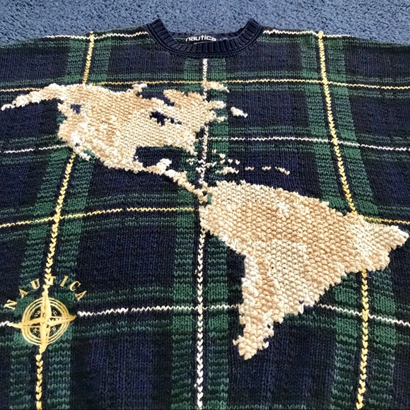 Vintage Crewneck Nautica Knit Sweater (Size: L) - Picture 3 of 5